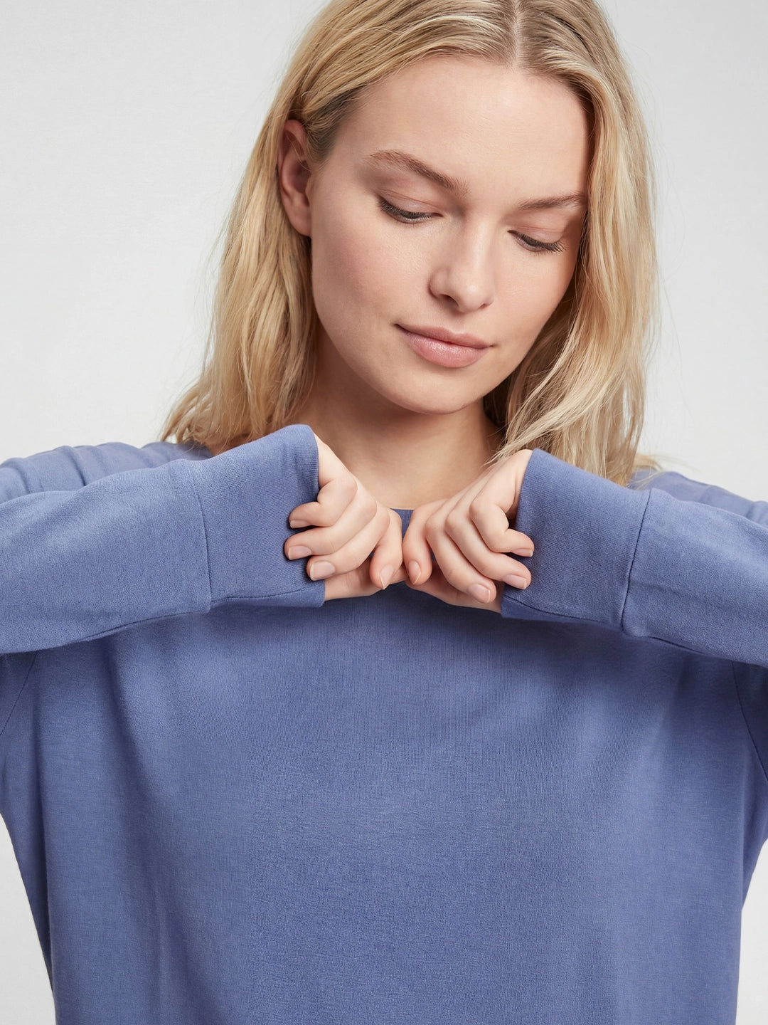 Breathable Soft Touch Long-Sleeve  Loungewear Top