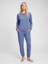 Breathable Soft Touch Long-Sleeve  Loungewear Top