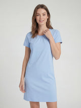 Breathable Fine Cotton Short Sleeve Nightgown