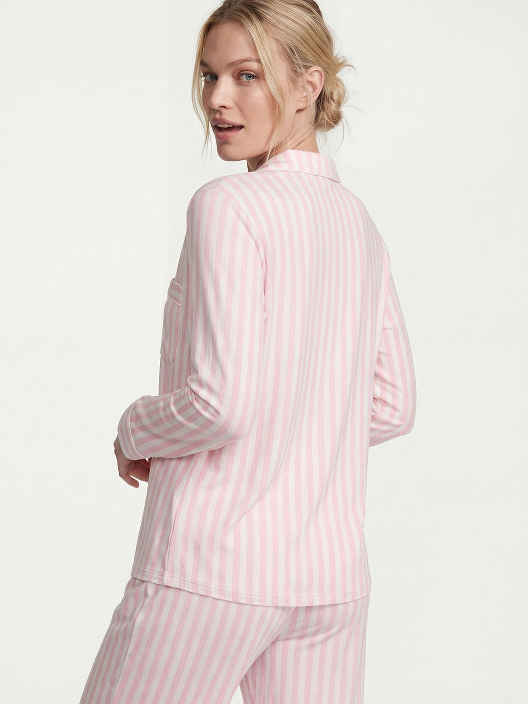 Buttery Soft Modal Piped Long Pajama Set