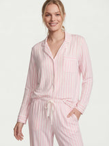 Buttery Soft Modal Piped Long Pajama Set