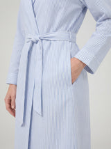 Classic Striped Belted Lounge Robe