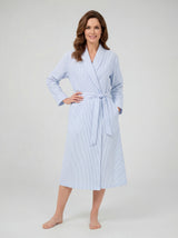 Classic Striped Belted Lounge Robe