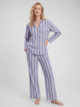 Classic Striped Cotton Poplin Pajama Pant Set
