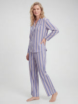 Classic Striped Cotton Poplin Pajama Pant Set