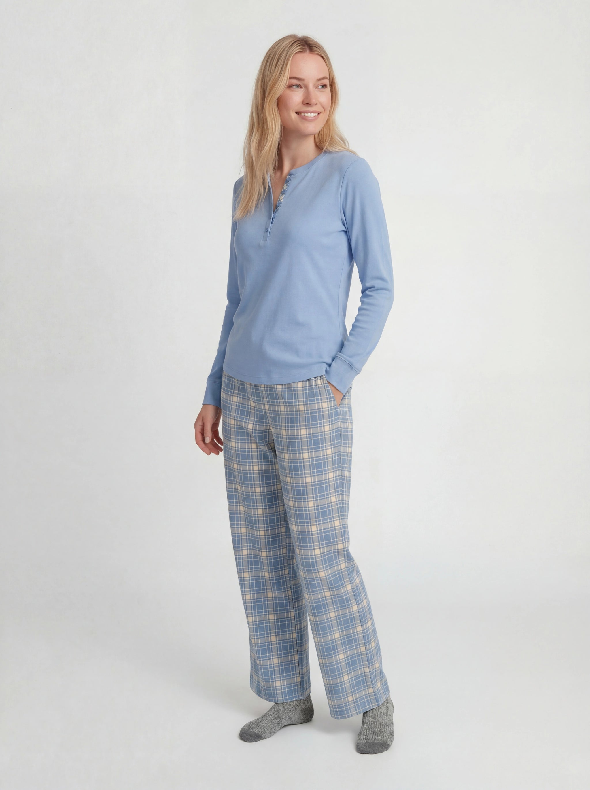 Cozy Brushed Cotton Pajama Set