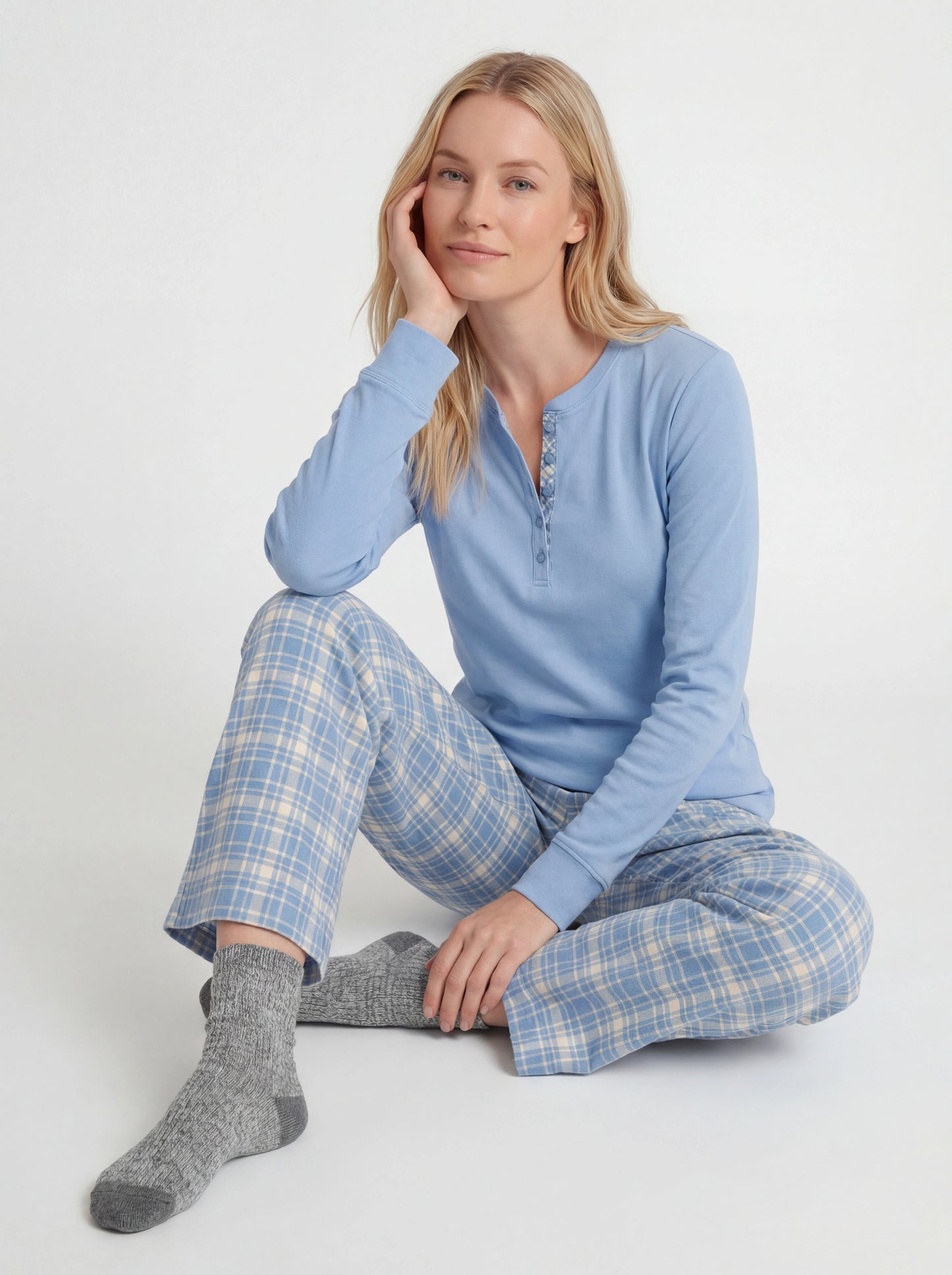 Cozy Brushed Cotton Pajama Set