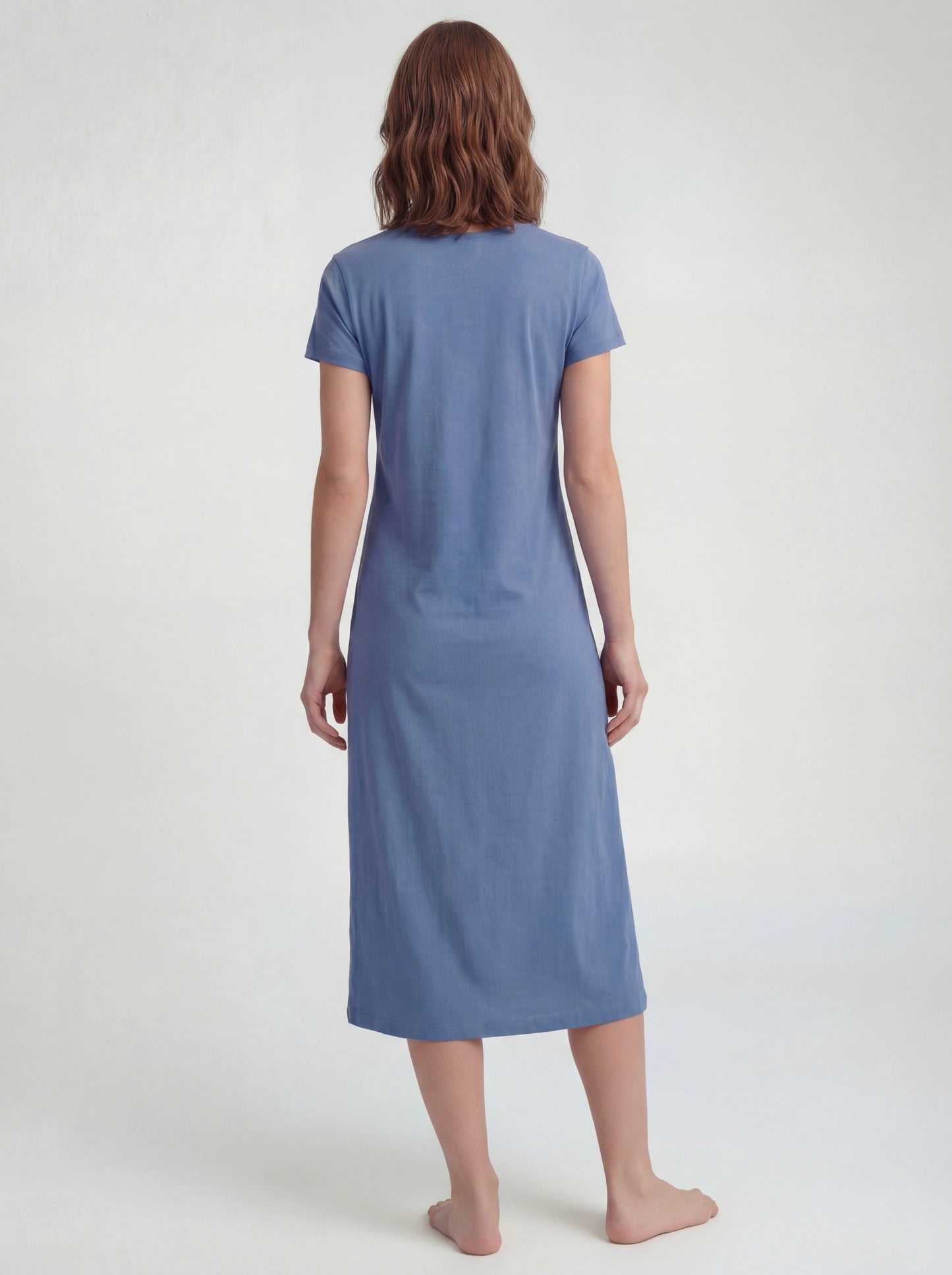 Breathable Cotton Midcalf Nightgown