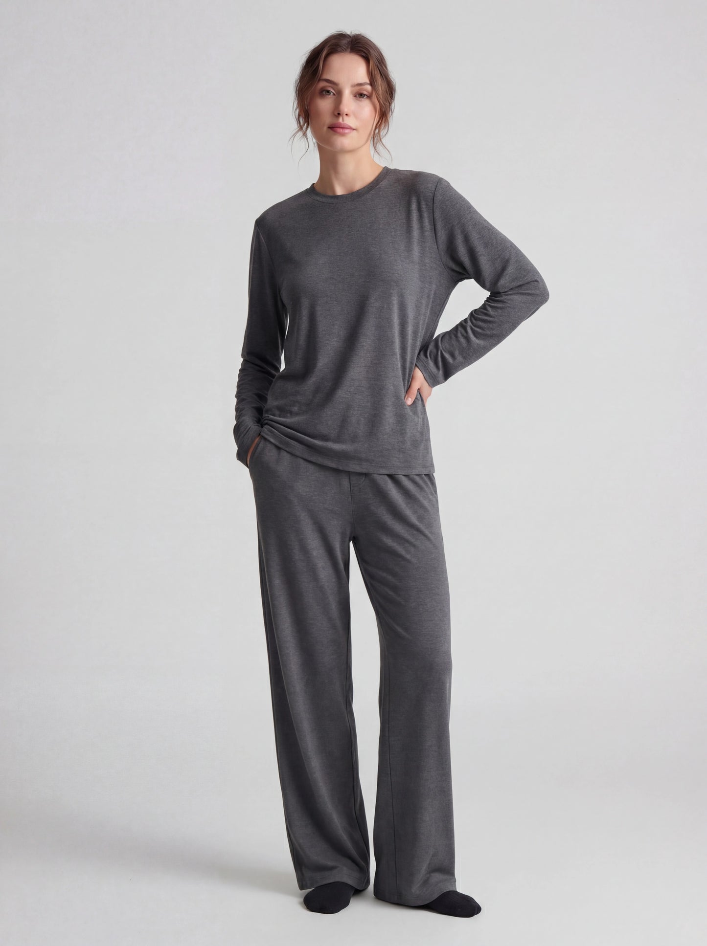 Oversized Ultra-Soft Long Sleeve Pajama Set