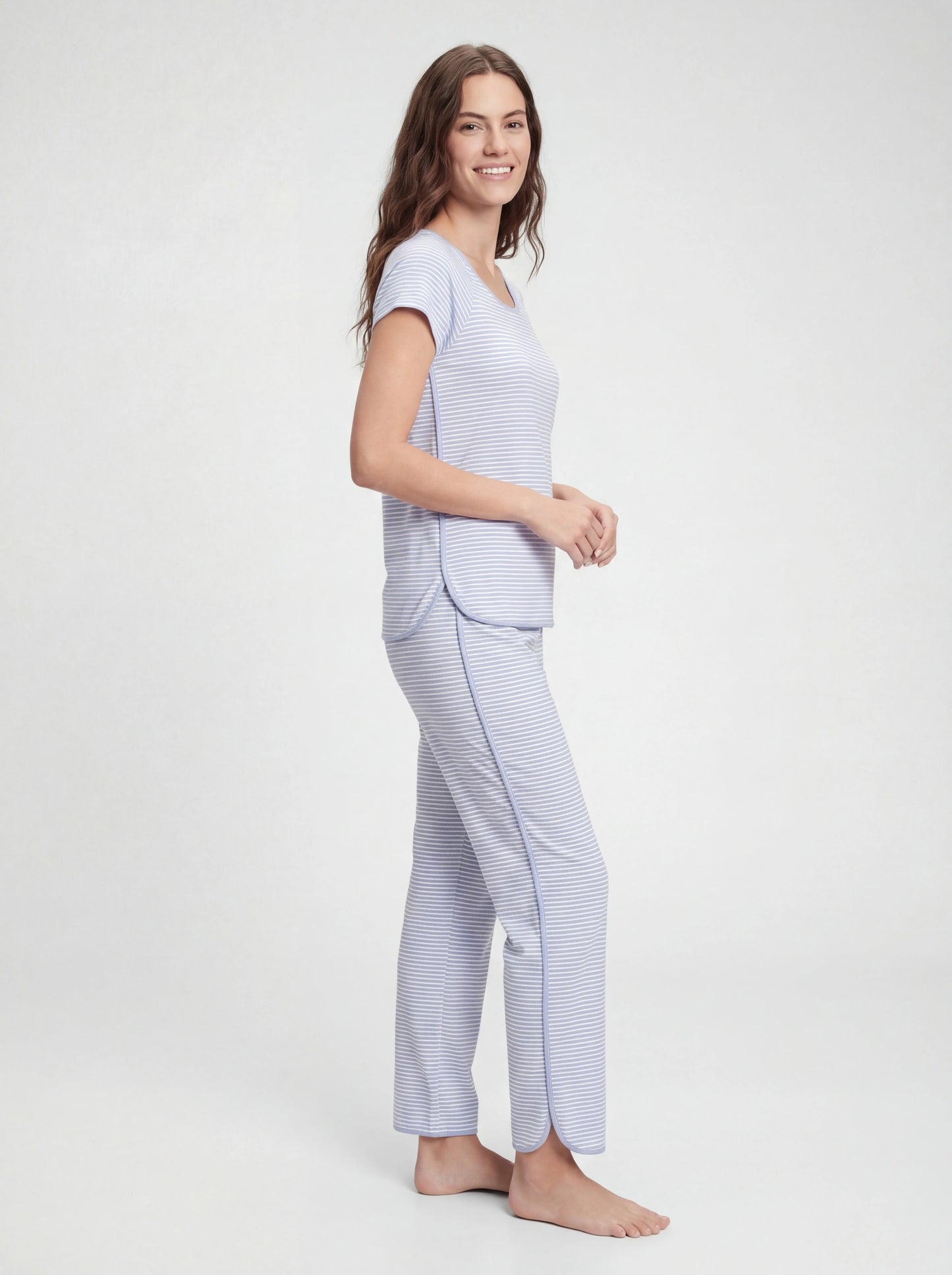 Ultra-Soft Cotton Short-Long Pajama Set