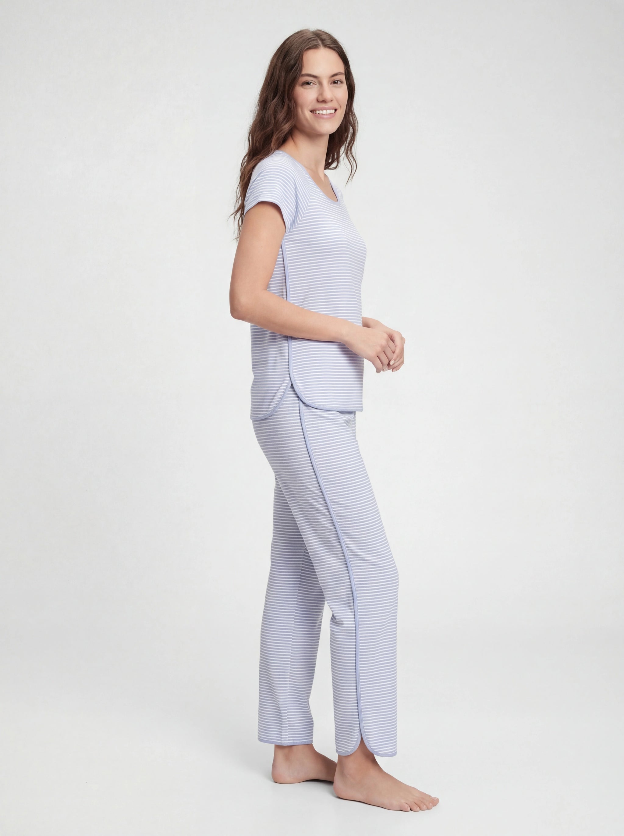 Ultra-Soft Cotton Short-Long Pajama Set