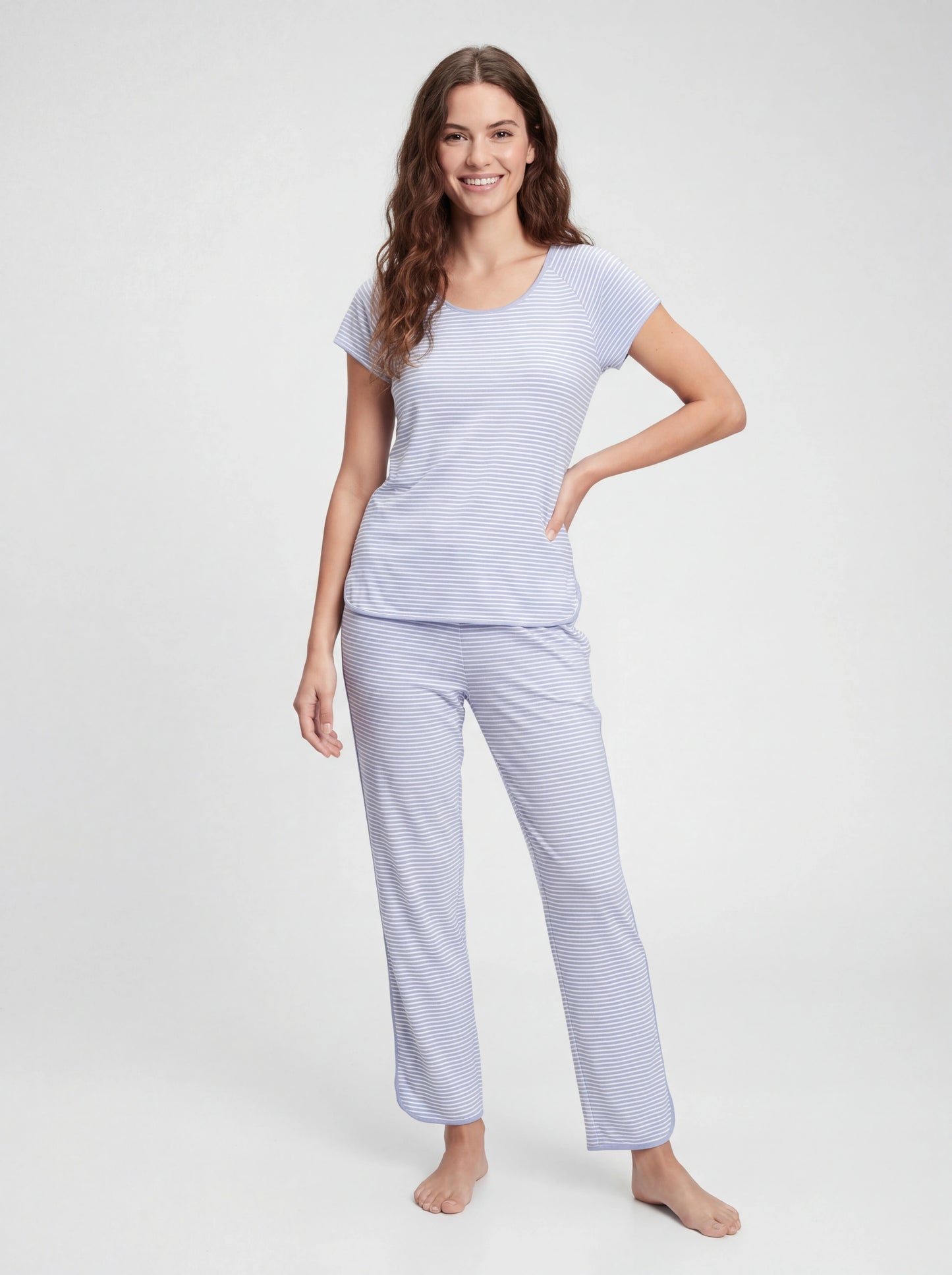 Ultra-Soft Cotton Short-Long Pajama Set