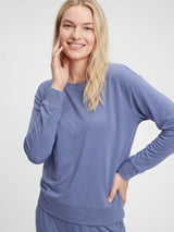 Breathable Soft Touch Long-Sleeve  Loungewear Top